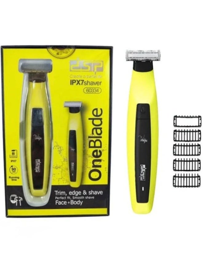 دي اس بي ماكينة تشذيب وحلاقة كهربائية One Blade للرجال والوجه والجسم - Image 1